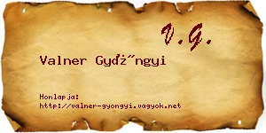 Valner Gyöngyi névjegykártya