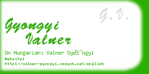 gyongyi valner business card